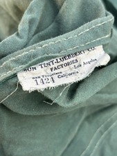 1920s 30s Suntent Luebbert Co SF Duck Canvas Umbrella Tent Pre World War 2 Army picture