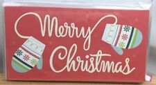 NEW (10) Hallmark Merry Christmas Mittens Cards Money Holder Gift Card Envelopes picture