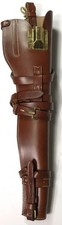 WWII US ARMY CAV VEHICLE JEEP M1 CARBINE RIFLE LEATHER CARRY SCABBARD picture