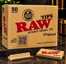 RAW Authentic Original Tips Original 50 Tips per Box NEW SEALED BOX 50CT NEW picture