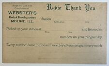 Webster’s Kodak Headquarters Moline, Illinois Antique Postcard, Unposted Card picture