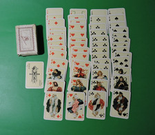 Vintage 1930's Steamship PLAYING CARDS - BREMEN Norddeutscher Lloyd PATIENCE picture