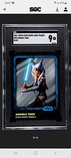 2016 Topps Star Wars Card Trader #98 Ahsoka Tano Blue Parallel SGC 9 picture
