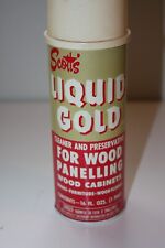 Vintage Scott's Liquid Gold Wood and Panelling Cleaner and Preserve Metal Can picture