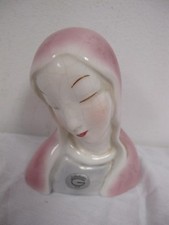 Goldscheider Madonna Figurine Mary Original Pink White Porcelain 5 