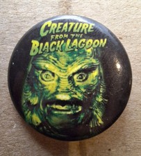 Universal Monsters movie, Creature from the Black Lagoon Button Pinback picture