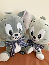 33cm/11in Tom and Jerry  Tuffy Ribbon monochrome BIG Plush doll RARE New Japan picture