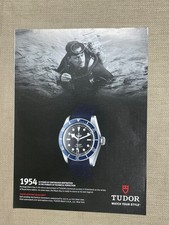 Tudor Heritage Black Bay 2014 Magazine Advertisement Ad Scuba Diver picture