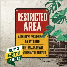Trespassing Warning Tin Sign Private Property Security Metal Wall Art picture