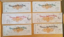 1877 Grocers and Producers Providence Bank Check Lot picture