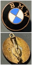 Vintage 1930s-1940s BMW Enamel Lapel Pin Badge - Steinhauer & Lück Maker Marked picture