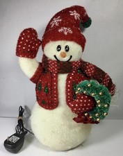 Vtg Avon Fiber Optic Snowman Light up Holiday Christmas Colors 16