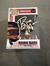 Bruno Mars Hand Signed Funko Pop #508 Rocks APT Authenticated w/COA picture