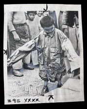 Original 1946 China Relief Press Photo Boy Wearing U.S. Army Clothing WWII Aid picture