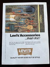 Vintage 1979 Levi's Jeans Accessories Ad - 