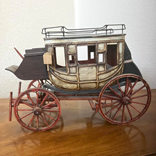 Vintage Handcrafted Stagecoach Wagon Figurine picture