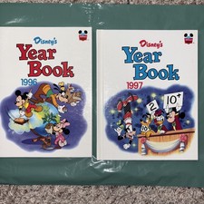 Disney 1996 & 1997 Year Books Grolier Mickey Mouse cartoon stories nostalgia  picture