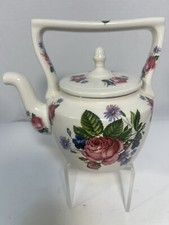Vintage Arthur Wood Small Floral  Rose Teapot England picture