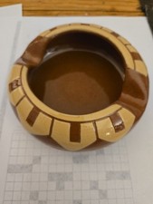 Vintage Signed E Irving Pine Ridge Sioux Pottery Cigar Ashtray Mint  picture