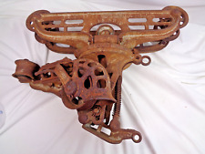 Antique F.E. Myers Sure Grip Cast Iron Large Hay Trolley Barn Pulley picture