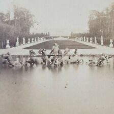 Versailles Palace Bassin d'Apollon Fountain Apollo Hautecoeur Stereoview I155 picture