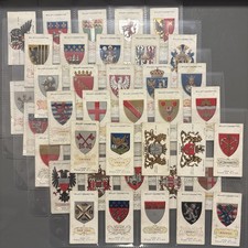 Antique 1912 Will's Cigarette Cards Full Set of 50/50 - Arms of Foreign Cities picture