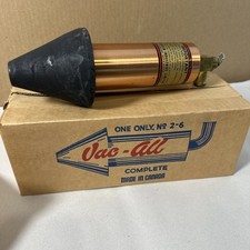 Vac All Vintage Copper Gas Tank Filler Nova Scotia Chisholm New Old Stock In Box picture