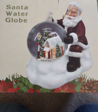 VTG Cracker Barrel Santa Water Globe LED Light Up Christmas Battery Operated NOS picture