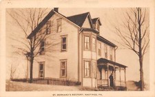Hastings Pennsylvania St. Bernard's Rectory, Sepia Tone Lithograph PC U14121 picture