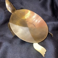 Vtg Metales Mexico Hand Wrought Turtle Serving Plate Mixed Metals-SEE PHOTOS-#1 picture