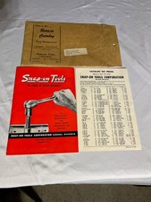 Vintage 1956 SNAP-ON TOOLS Catalog DU Set with Original Mailer and Price List picture