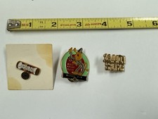 (3) Vintage LIONS CLUB Candy Day Goldtone Pinback Lapel Hat Pins picture