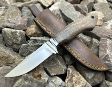 Custom Handmade Stainless Steel Hunting Camping EDC Knife W/ Walnut Wood Handle picture
