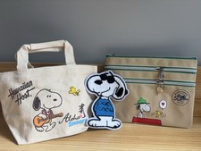 Peanuts Snoopy Combo Special : Storage Bag, Patch & Small Tote Bag picture