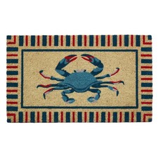 Home Furnishings By Larry Traverso HF Stripe Crab Coir Doormat 18x30 Inch Eco picture