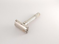 Gillette Slim Adjustable J3 1964 Cleaned Vintage Double Edge Safety Razor picture