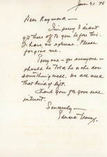 Eduard Franz- Signed Handwritten Note picture