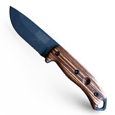 Scales compatible with ESEE-5/6 knife Solid zebra wood picture