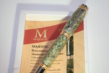 Handmade Frozen Assets $$$ Majestic Rollerball Pen w 22KT Gold Trim picture