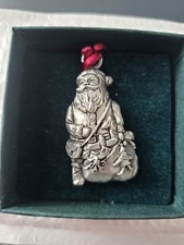 Seagull Pewter- Santa Claus Christmas Ornament - Vintage Canada picture