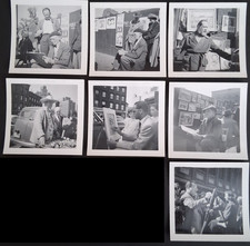 7 Original Photos Washington Square Park, New York City NYC Art Show c1951 picture