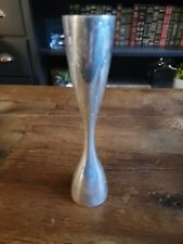 Nambe Studio #6030 Silver Flare Candlestick Signed 8