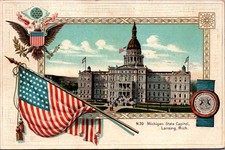 1911 Michigan State Capitol Lansing MI Postcard Divided Back S. Langsdorf picture