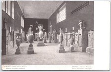 Vintage Athens Greece National Museum Funeral Monuments Photo Postcard picture