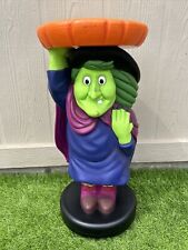 Mr Christmas Halloween Trick or Treat Witch Candy Bowl Holder Tray Display picture