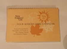 Vintage 1972 NEW ENGLAND LIFE FOUR SEASONS DESK CALANDER picture