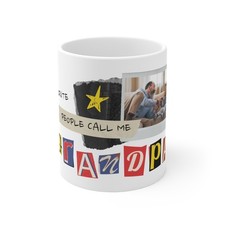 Grandpa Ransom-Note Photo Mug — 