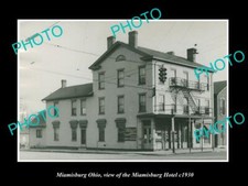 OLD 8x6 HISTORIC PHOTO OF MIAMISBURG OHIO VIEW OF THE MIAMISBURG HOTEL c1930 picture