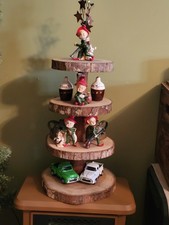 Josef Originals Hillbilly Elf Porcelain Vintage X5, 4 Jugs, Trucks, Wood 4 Tier picture