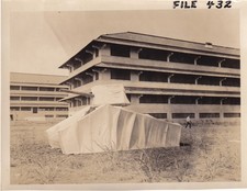 Original WWII RESTRICTED Photo & Negative DUMMY TANK FORT CLAYTON PANAMA 1387 picture